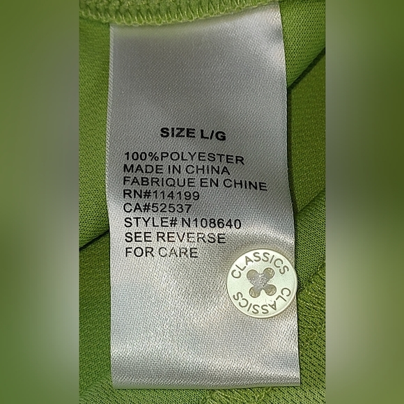 Cleveland Classics Lime Collared Partial Button Down Short Sleeve Shirt NWT - Picture 6 of 11